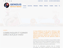 Tablet Screenshot of genious-seriousgames.com